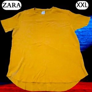 Zara, Men’s, Shirt, Yellow Mustard, XXL